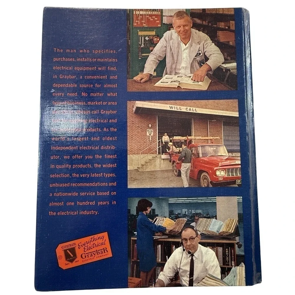 Graybar General Catalog No 106 Electrical Equipment Book Industrial Blue
